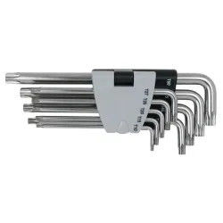 Jeu de 9 clés mâles longues INOX TORX® percé KSTOOLS 964.0620 | 964.0620