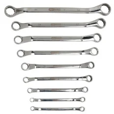 Jeu de 9 clés polygonales contre-coudées INOX KSTOOLS 964.1140 | 964.1140