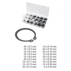 Assortiment de circlips de type externe x300 KSTOOLS 970.0100 | 970.0100