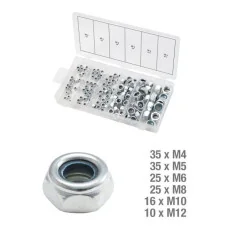 Assortiment d'écrous de sécurité x146 KSTOOLS 970.0120 | 970.0120