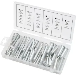 Assortiment d'écrous de sécurité . 60 pcs KSTOOLS 970.0210 | 970.0210