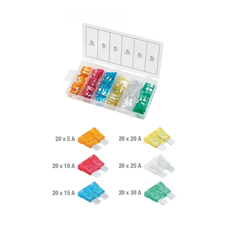 Assortiment de fusibles x120 KSTOOLS 970.0250 | 970.0250 Assortiment de fusibles x120 KSTOOLS 970.0250 | 970.0250