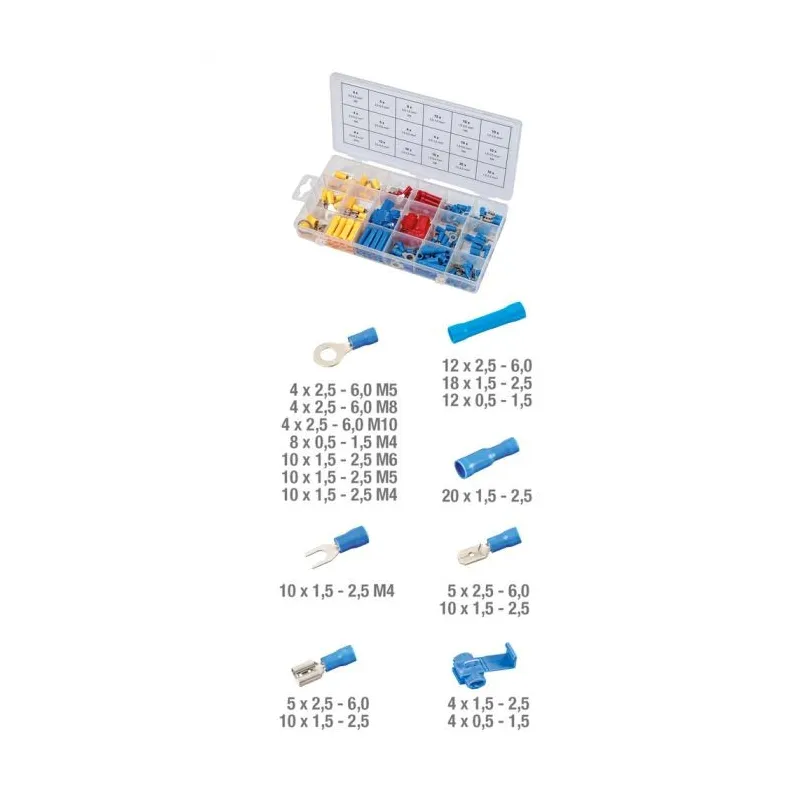 Assortiment de cosses . 160 pcs KSTOOLS 970.0290 | 970.0290 Assortiment de cosses . 160 pcs KSTOOLS 970.0290 | 970.0290