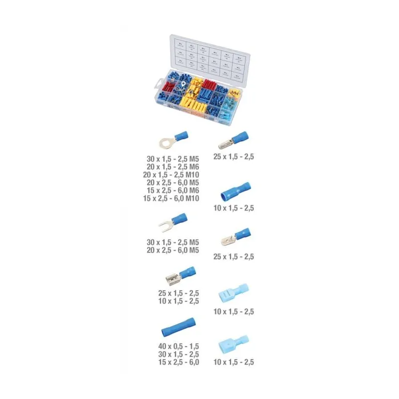 Assortiment de cosses . 360 pcs KSTOOLS 970.0300 | 970.0300 Assortiment de cosses . 360 pcs KSTOOLS 970.0300 | 970.0300