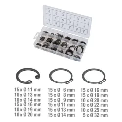 Assortiment de circlips internes et externes . 225 pcs KSTOOLS 970.0310 | 970.0310