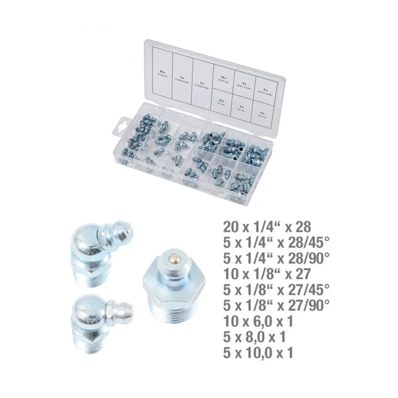 Assortiment de graisseurs métriques et pouces . 70 pcs KSTOOLS 970.0360 | 970.0360