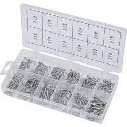 Assortiment de vis auto-taraudeuses métal et bois . 240 pcs KSTOOLS 970.0410 | 970.0410