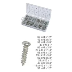 Assortiment de vis auto-taraudeuses à tête ronde . 550 pcs KSTOOLS 970.0420 | 970.0420