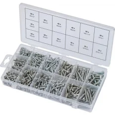 Assortiment de vis auto-taraudeuses à tête ronde . 550 pcs KSTOOLS 970.0420 | 970.0420