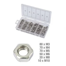 Assortiment d'écrous en inox . 300 pcs KSTOOLS 970.0450 | 970.0450