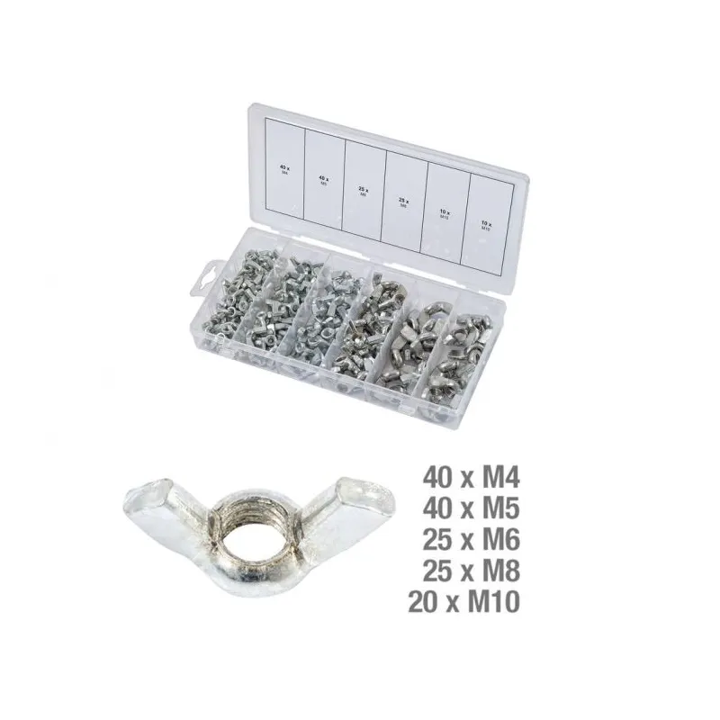 Assortiment d'écrous papillon . 150 pcs KSTOOLS 970.0470 | 970.0470 Assortiment d'écrous papillon . 150 pcs KSTOOLS 970.0470 | 970.0470