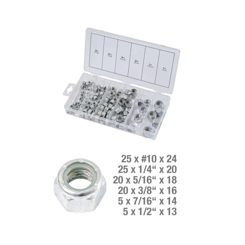 Assortiment d'écrous autoblocants UNC . 100 pcs KSTOOLS 970.0480 | 970.0480 Assortiment d'écrous autoblocants UNC . 100 pcs KSTOOLS 970.0480 | 970.0480