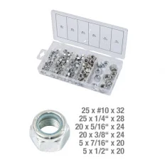 Assortiment d'écrous autoblocants UNF . 100 pcs KSTOOLS 970.0490 | 970.0490