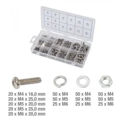 Assortiment de vis . rondelles et écrous en inox . 475 pcs KSTOOLS 970.0510 | 970.0510