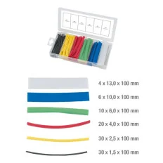 Assortiment de gaines thermo-rétractables . 100 pcs KSTOOLS 970.0540 | 970.0540