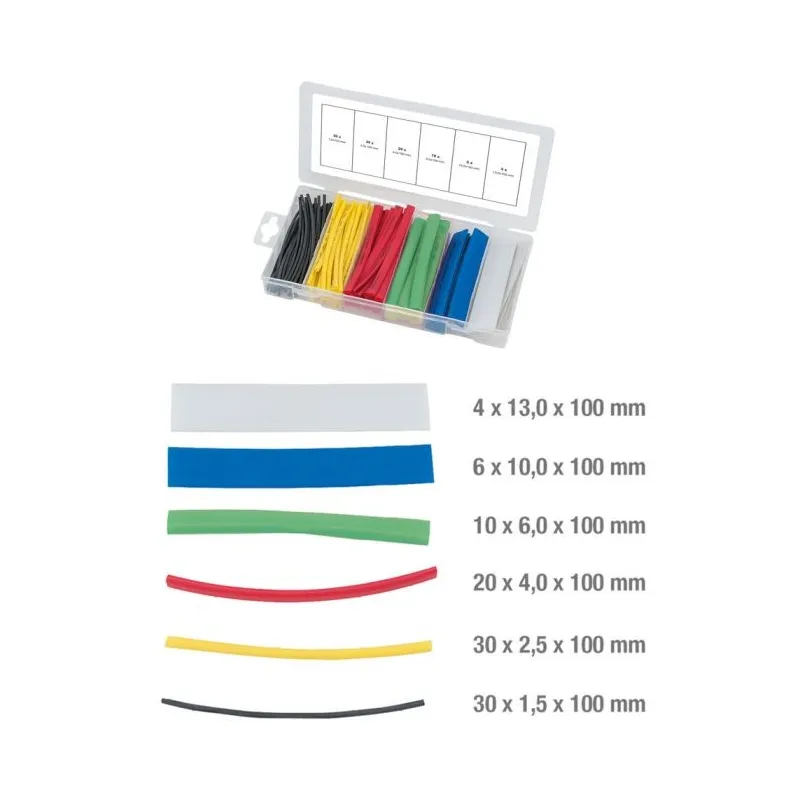 Assortiment de gaines thermo-rétractables . 100 pcs KSTOOLS 970.0540 | 970.0540 Assortiment de gaines thermo-rétractables . 100 pcs KSTOOLS 970.0540 | 970.0540