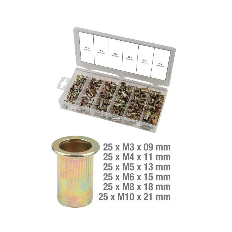 Assortiment d'inserts taraudés acier . 150 pcs KSTOOLS 970.0610 | 970.0610 Assortiment d'inserts taraudés acier . 150 pcs KSTOOLS 970.0610 | 970.0610