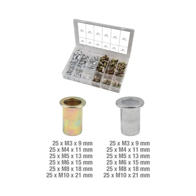 Assortiment d'inserts taraudés acier et aluminium . 300 pcs KSTOOLS 970.0630 | 970.0630 Assortiment d'inserts taraudés acier et aluminium . 300 pcs KSTOOLS 970.0630 | 970.0630