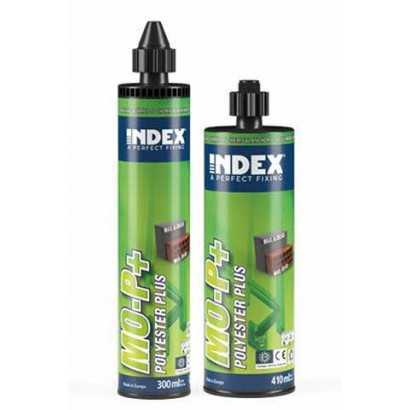 INDEX Fixations chimiques Polyester PLUS. Homologuée ATE Opt.7 (300 ml. 12 pièces.) MOP300 - ekibat