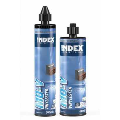 INDEX Fixations chimiques Vinylester. Homologuée ATE Opt.7 (300 ml. 12 pièces.) MOV300 - ekibat