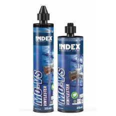 INDEX Fixations chimiques Vinylester sans styrène. Homologuée ATE Opt.7 (300 ml. 12 pièces.) MOVS300 | MOVS300