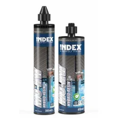 INDEX Fixations chimiques Résine hybride sans styrène. Winter. Homologuée ATE Opt.1 (300 ml. 12 pièces.) MOHW300 | MOHW300