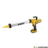 DeWalt DCE580D1-QW Pistolet à mastic XR 18V 2Ah Li-Ion - cartouche 310ml - 600ml - 1 batterie - coffret