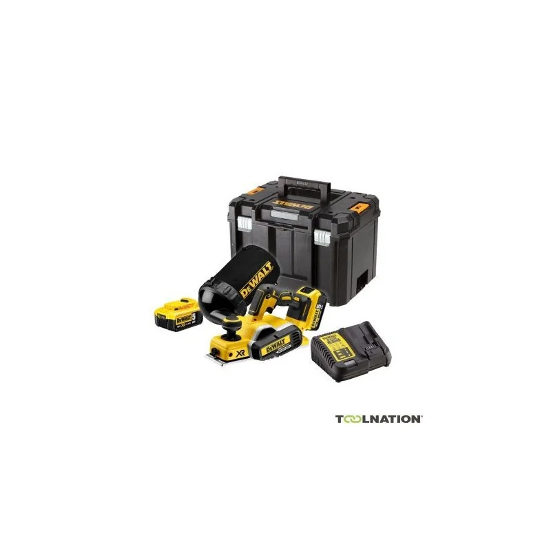 DCP580P2-QW Rabot XR 18V 5Ah Li-Ion Brushless - 2 batteries - coffret TSTAK | DCP580P2-QW