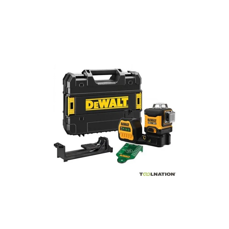 DCE089NG18-XJ Laser croix à nivellement 3x360° faisceau vert 12/18 Volt | DCE089NG18-XJ