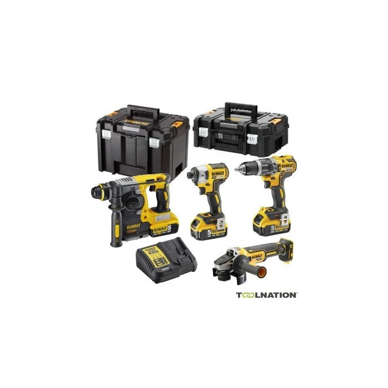 DCK422P3T Pack combiné 4 pièces XR 18 Volt 3 x 5,0 Ah Li-Ion en TSTAK | DCK422P3T-QW