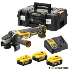 DCG405H2T XR Meuleuse d'angle à batterie 125 mm 18V 5.0Ah Li-Ion avec TSTAK | DCG405H2T