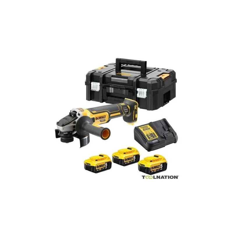 DCG405H2T XR Meuleuse d'angle à batterie 125 mm 18V 5.0Ah Li-Ion avec TSTAK | DCG405H2T