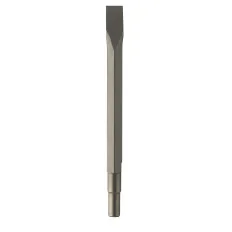 Burin plat 24x400mm attachement hexagonal 19mm et cylindrique 16,5x35mm DIAGER | 320L24L0400