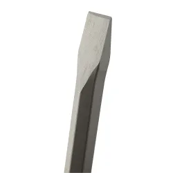 Burin plat 32x400 mm attachement hexagonal 28mm + méplat DIAGER | 341L32L0400