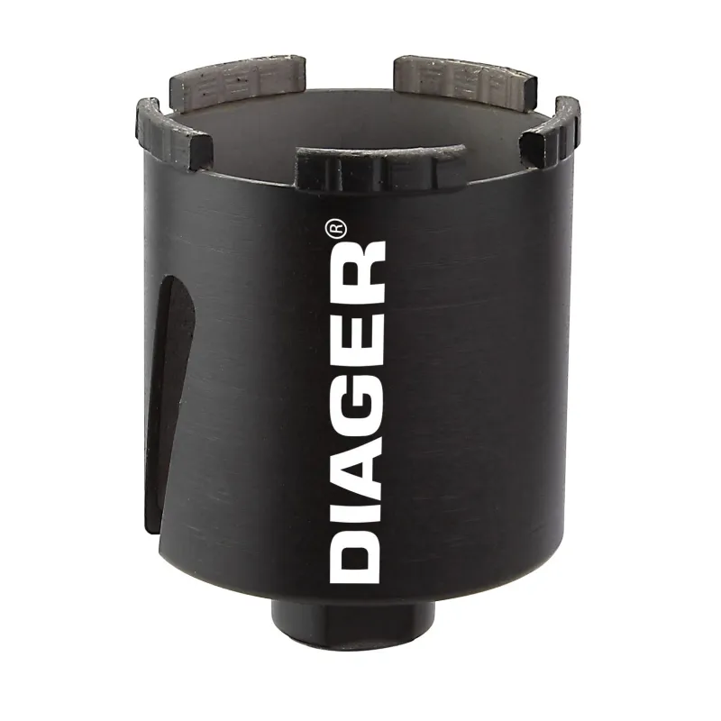 Trépan diamant à sec D68x66mm DIAGER | 431D68 Trépan diamant à sec D68x66mm DIAGER | 431D68