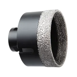 Scie trépan diamant ø83 à sec avec emmanchement M14 pour meuleuse DIAGER | 440CD083