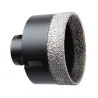 Scie trépan diamant ø83 à sec avec emmanchement M14 pour meuleuse DIAGER | 440CD083