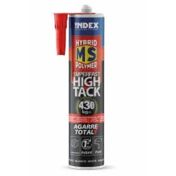 INDEX Adhésifs Hybrid MS Polymer Adhésif MS Superfast High Tack (290 ml. (Blanco) 12 pièces.) MSSF290 | MSSF290