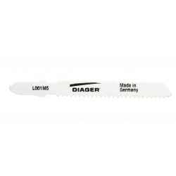 5 LSS lg 76mm acier et alu lame bimétal flex tole et profilé, inox, alu 2,5-6mm DIAGER | L001M5