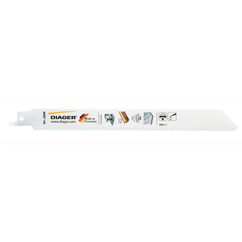 100 LSB lg 150mm tole et tuyau lame bimétal flex DIAGER | L200ML150100