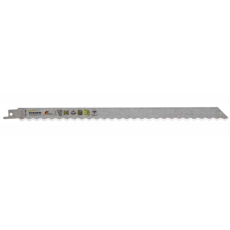 2 LSB lg 300mm isolant lame couteau aiguisage ondulé pour matériaux d'isolation DIAGER