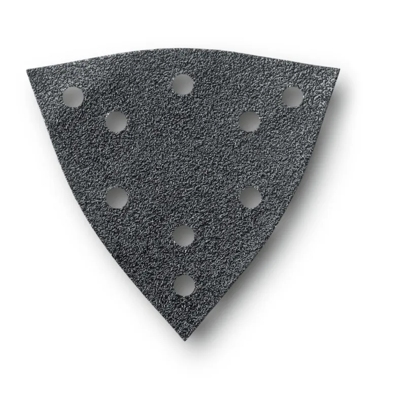 Feuille abrasive perforée triangulaire 130mm - Grain 80 - x 16 Fein | 63717294020 Feuille abrasive perforée triangulaire 130mm - Grain 80 - x 16 Fein | 63717294020