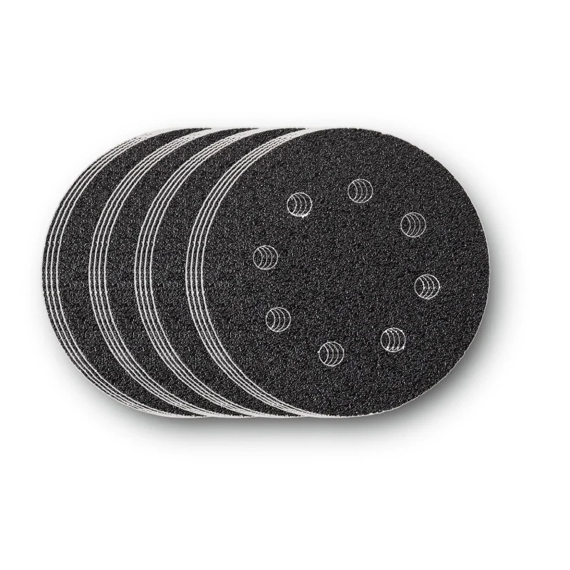 Set de feuilles abrasives Ø115mm - 4x Grain 40, 80, 120, 180 - Pack de 16 Fein | 63717227010