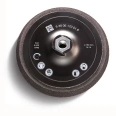 Plateau de fixation auto-agrippant avec revêtement caoutchouc Ø130mm M14 Fein | 63806178011