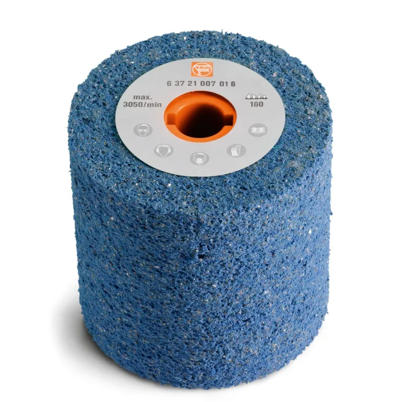 Roue à poncer élastique alésage 19mm - D100x100mm - Grain 180 Fein | 63721007016 Roue à poncer élastique alésage 19mm - D100x100mm - Grain 180 Fein | 63721007016
