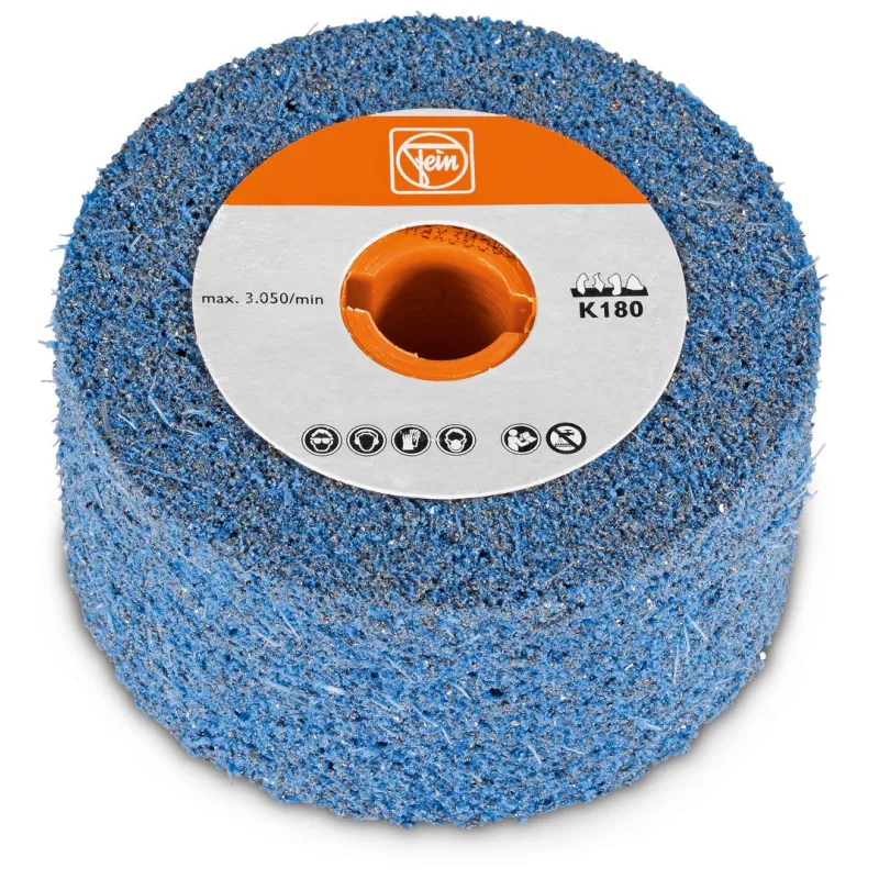 Roue à poncer élastique alésage 19mm - D100x50mm - Grain 180 Fein | 63721055010 Roue à poncer élastique alésage 19mm - D100x50mm - Grain 180 Fein | 63721055010