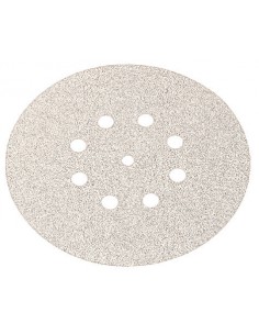 Feuille abrasive perforée Ø150mm avec velcro - Grain 150 - Pack de 50 Fein