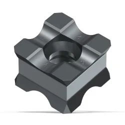 Plaquette réversible KX rayon de 4 mm sur alu, métaux non ferreux et tendres Fein | 64302016010