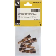 5 Supports tube contact M6 pour torches MIG/MAG 250 A (MB25) | TOPARC | GYS042919