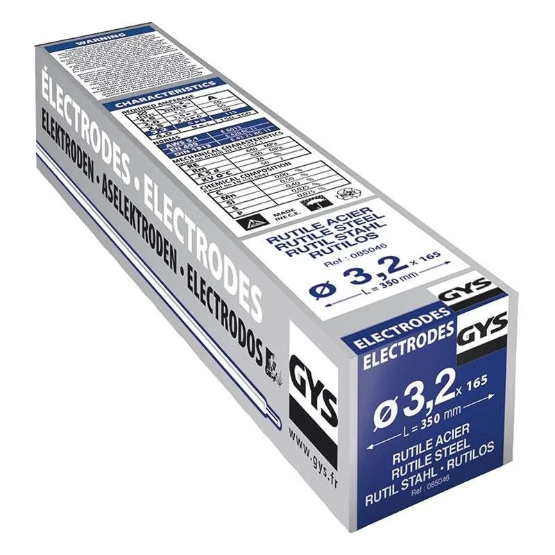 165 Électrodes enrobées rutiles E6013 Ø 3,2 mm - Étui | GYS | GYS085046